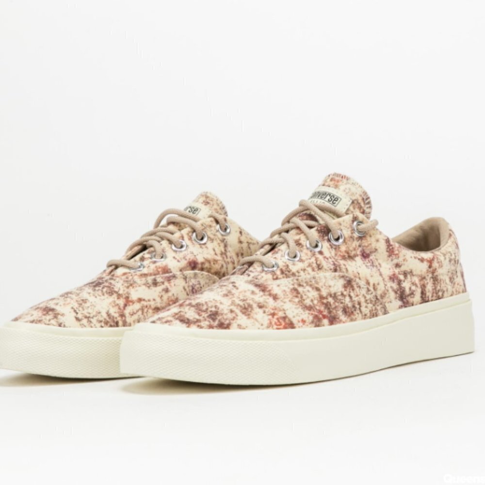 John Elliott x Converse Edition Skid Grip OX Sneakers Antique White Brow…